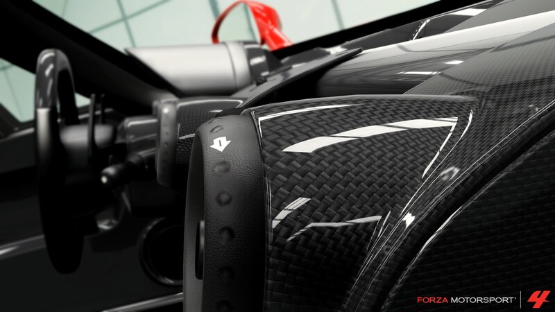 Carbon Fiber Car Interior — Black, Modern, 3d Render