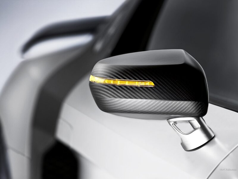 Carbon fiber car mirror