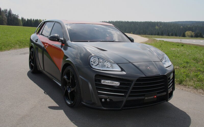 Carbon-fiber Car on Road