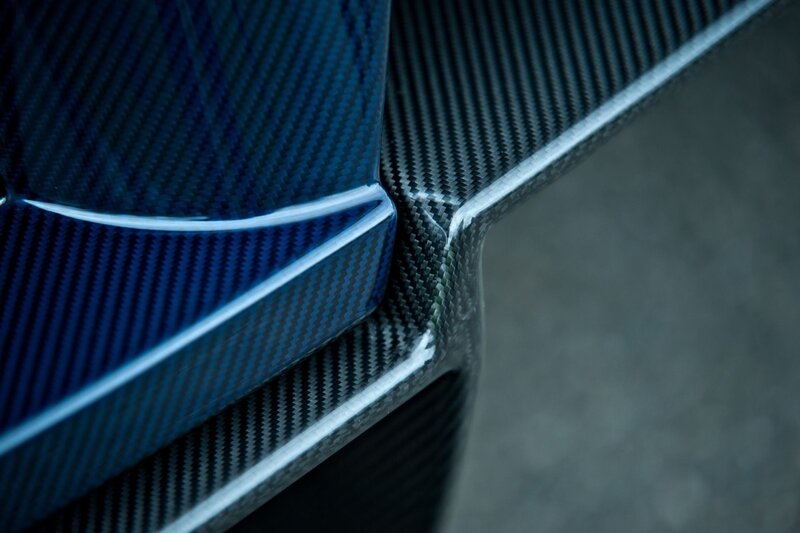 Carbon Fiber Car Panel — Black, Dramatic, Photograph