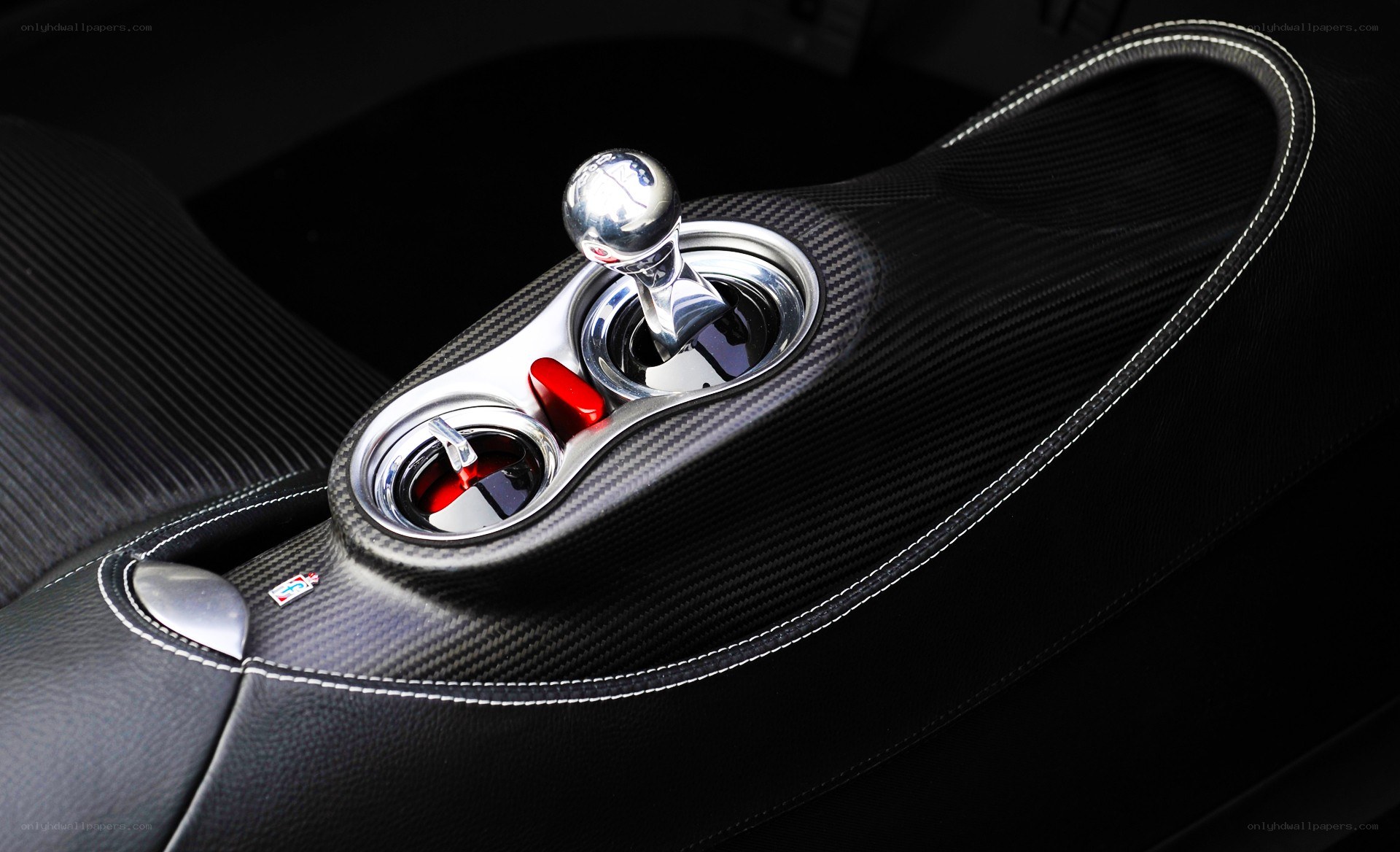 Carbon fiber center console