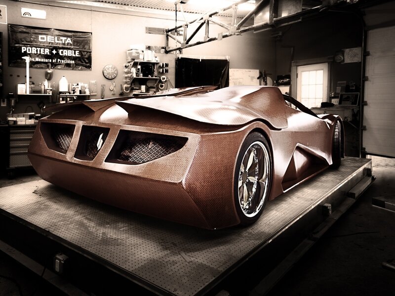 Carbon fiber concept car