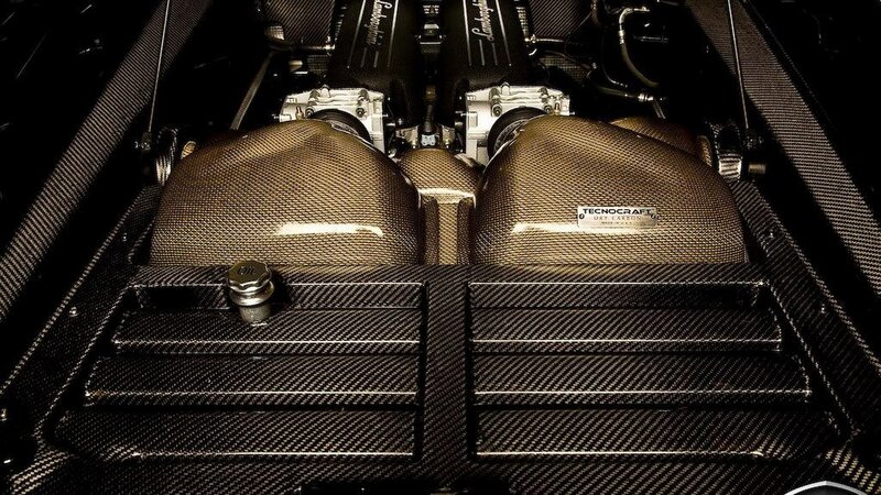 Carbon-fiber Engine Bay — Black