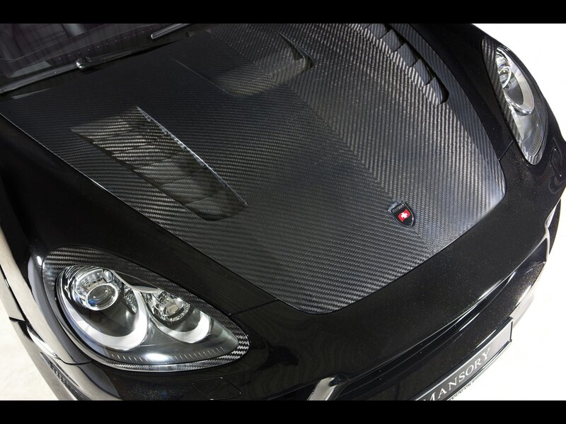 carbon fiber hood of a luxury car