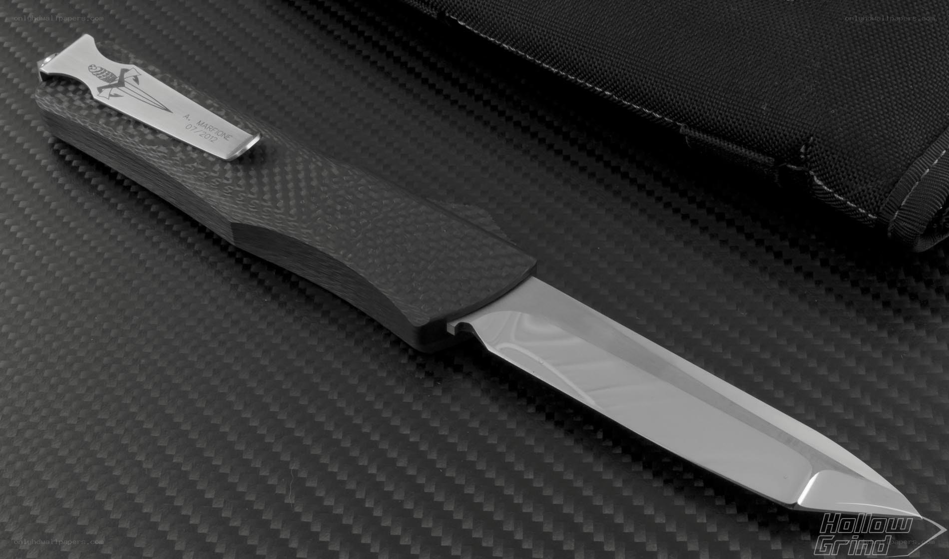 carbon fiber knife with custom handle