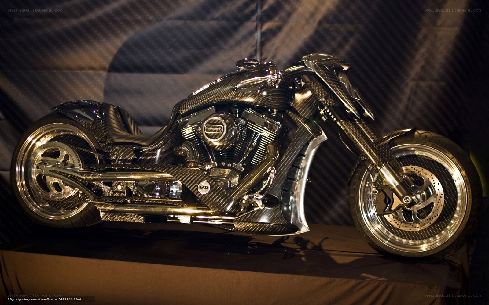 carbon fiber motorcycle display
