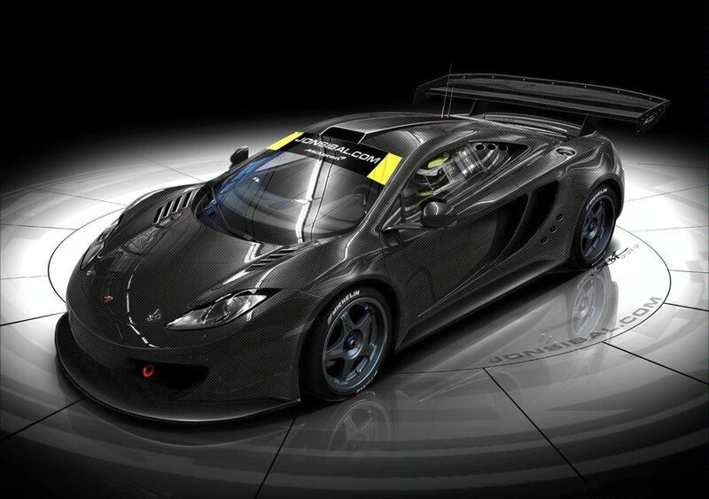 carbon fiber race car