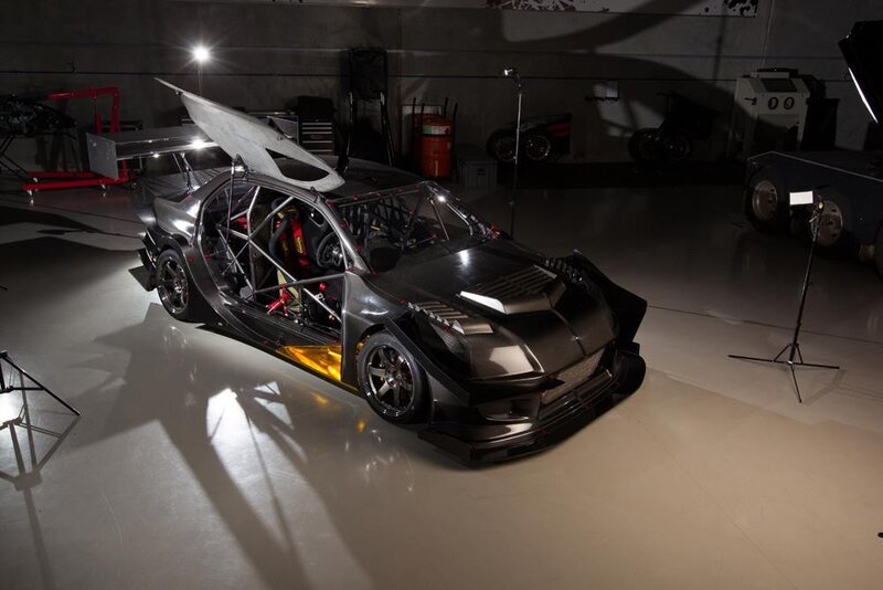 Carbon-fiber Race Car — Black, Dramatic
