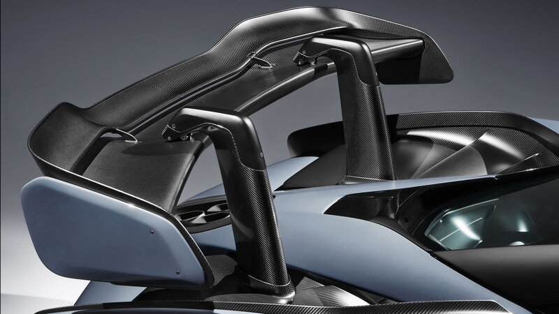 Carbon Fiber Rear Wing — Black