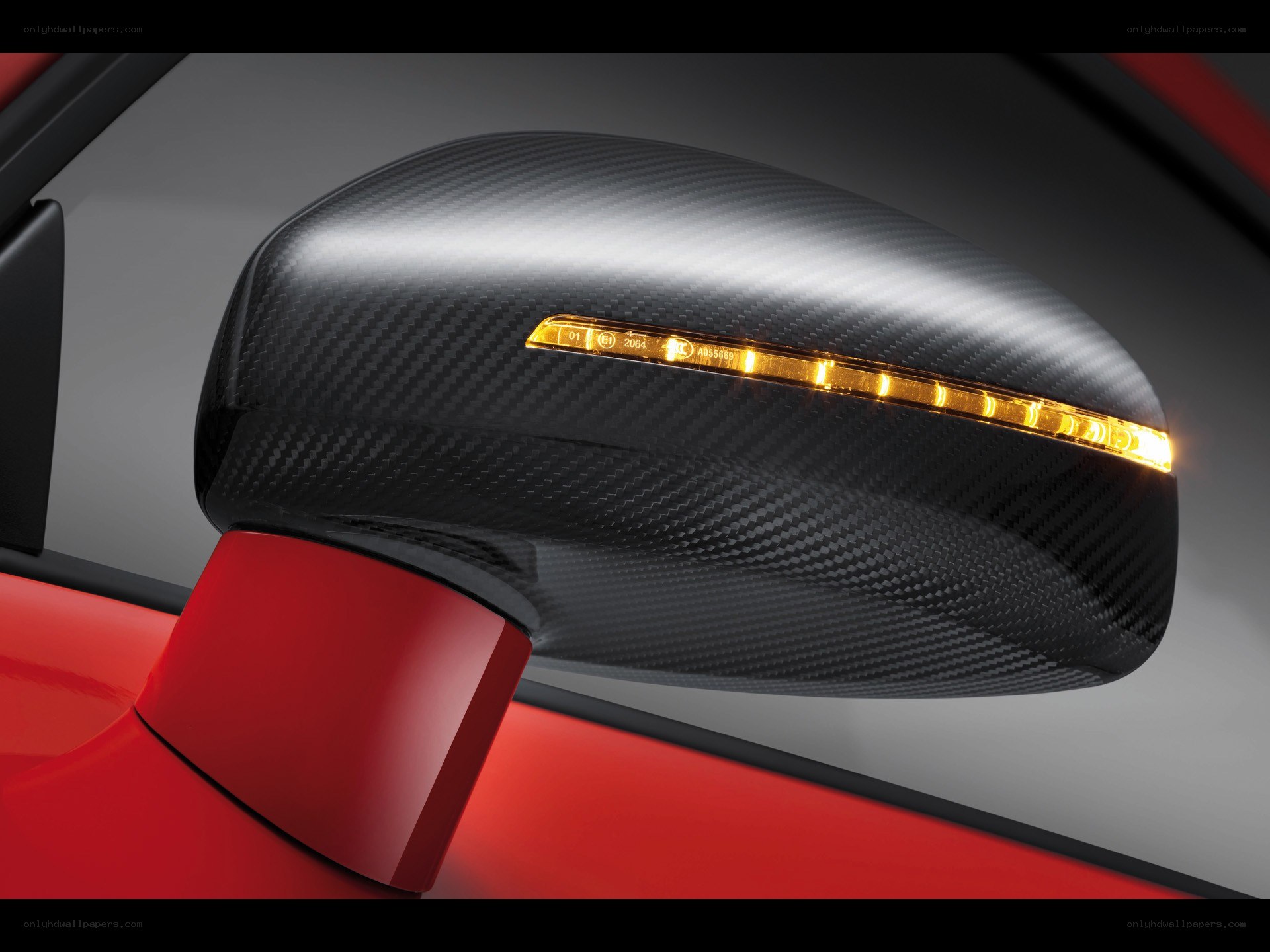 Carbon fiber side mirror