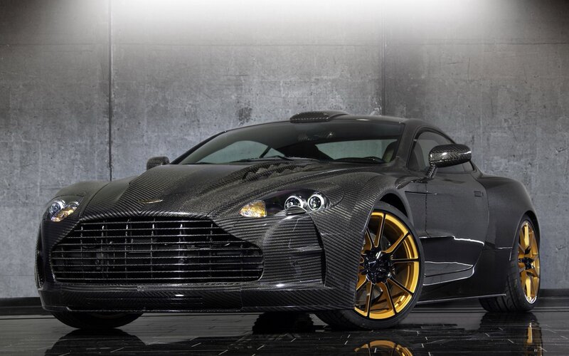 Carbon-fiber Sports Car — Black, Dramatic