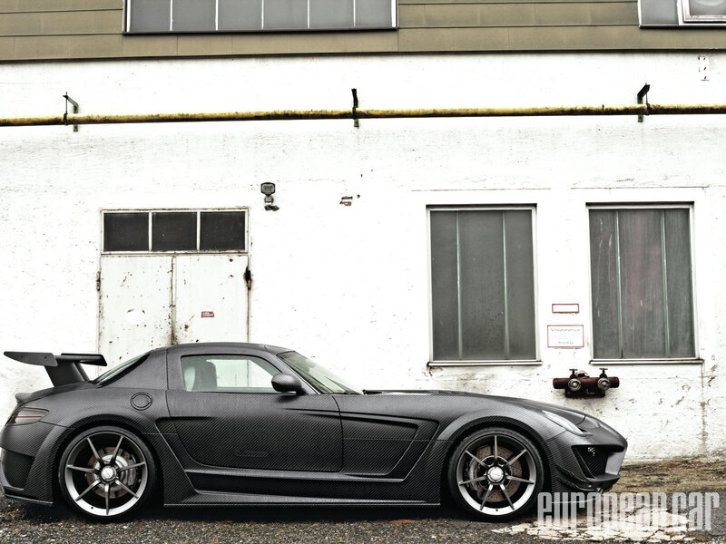 Carbon-fiber Sports Car — Black, Industrial