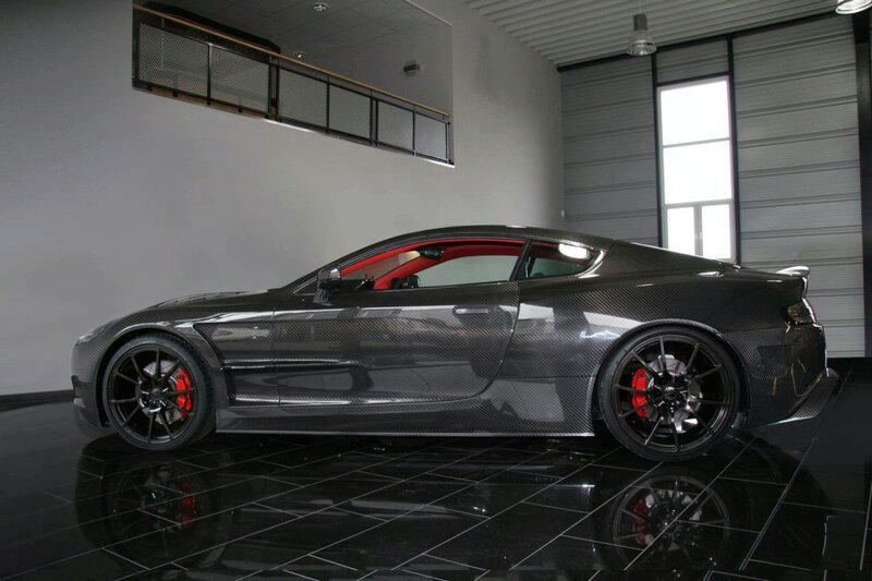 Carbon-fiber Sports Car — Black, Modern