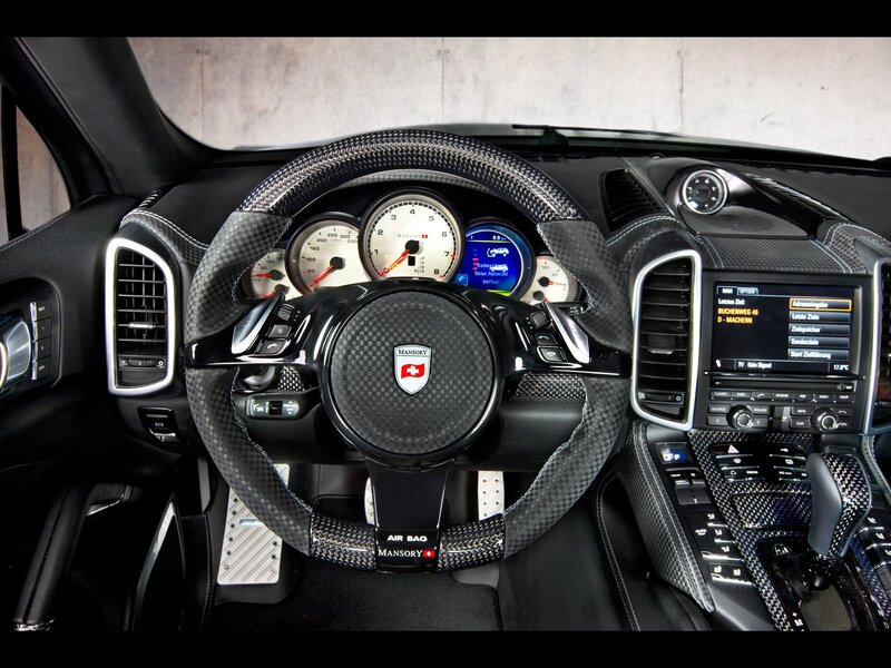 carbon fiber steering wheel interior