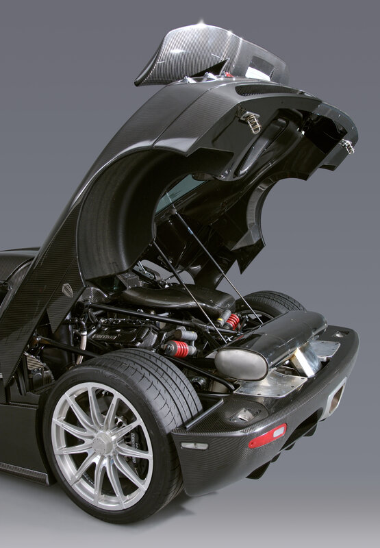 carbon fiber supercar engine