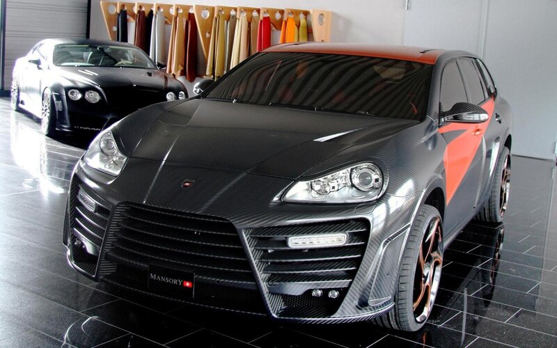 Carbon-fiber SUV — Black, Modern
