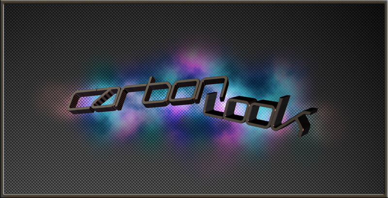 carbon look text on carbon fiber