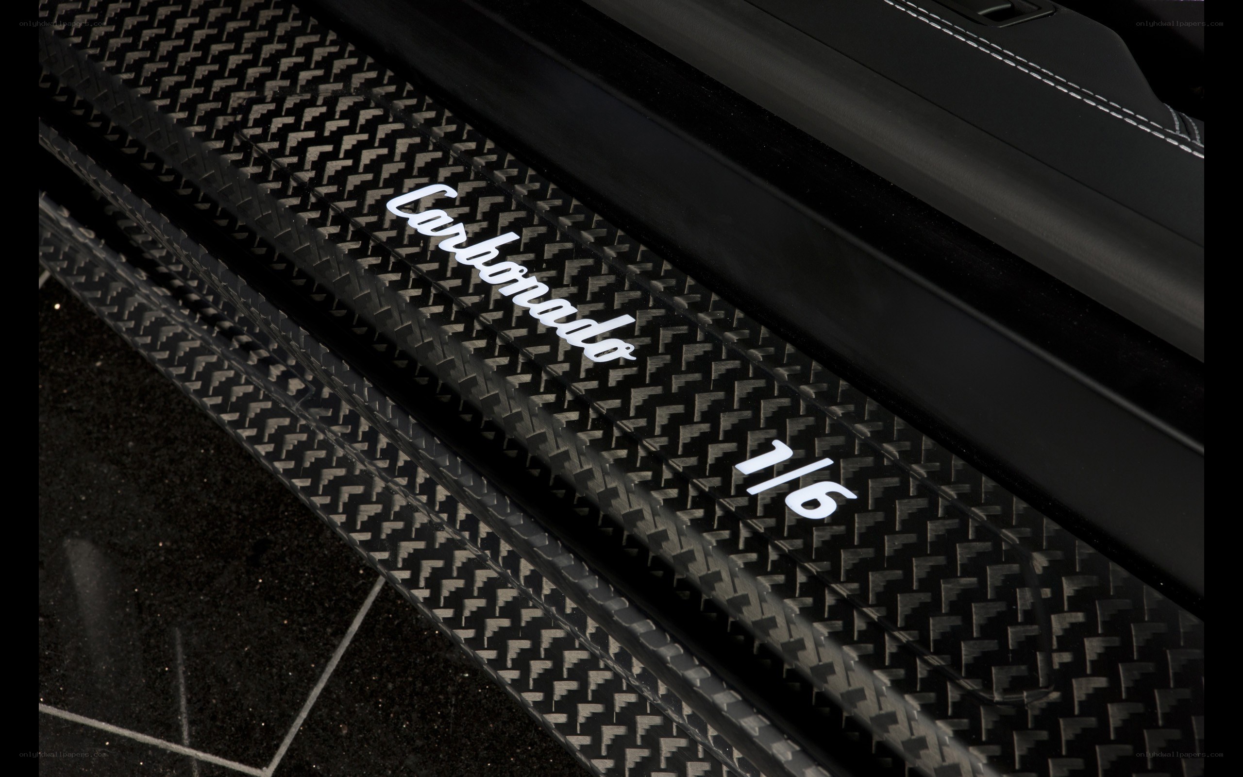 Carbonado door sill plaque