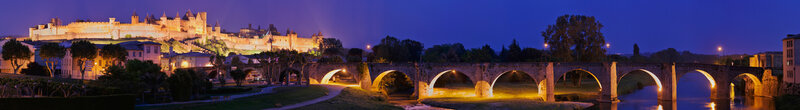 Carcassonne at night
