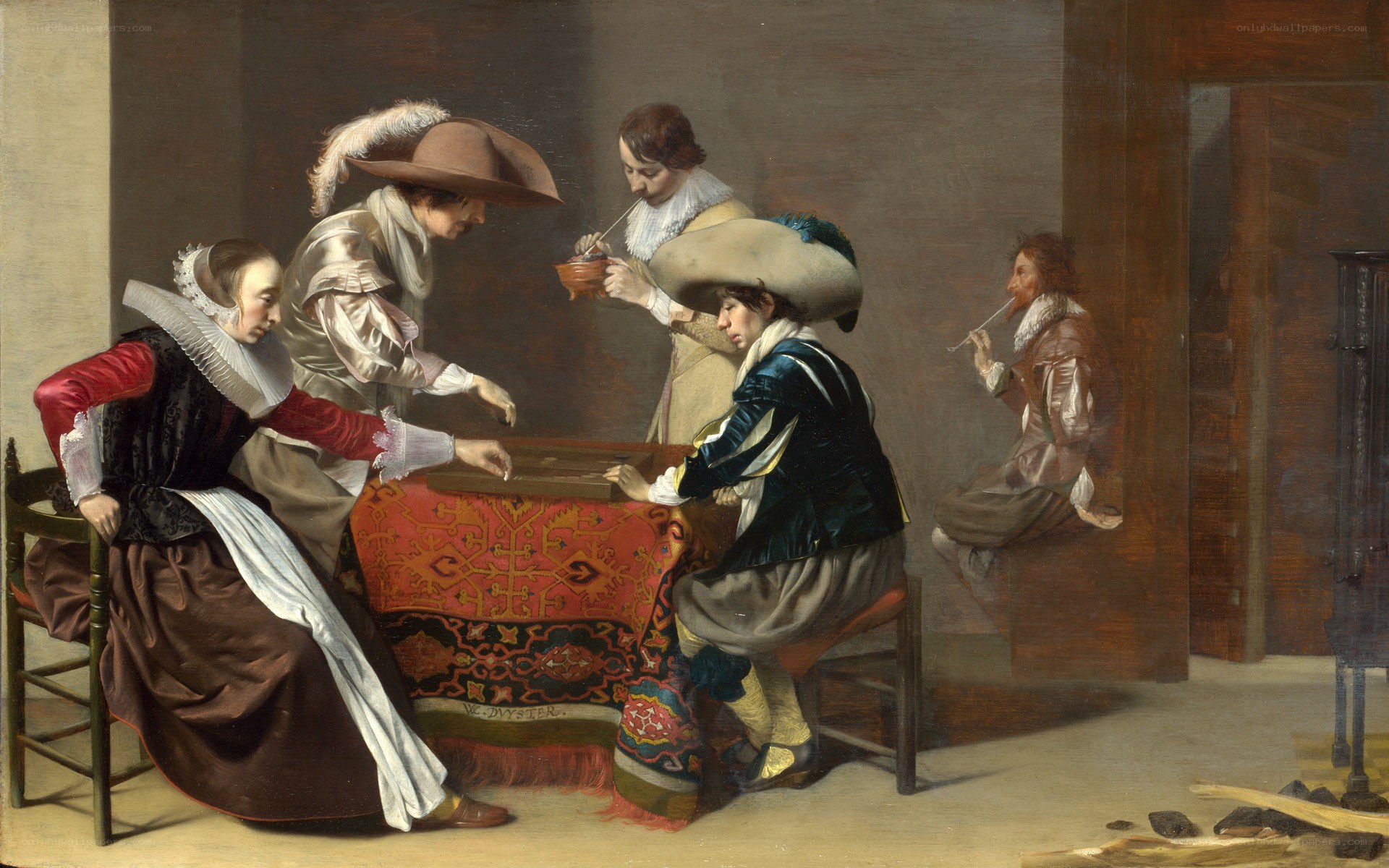 Card game in a tavern