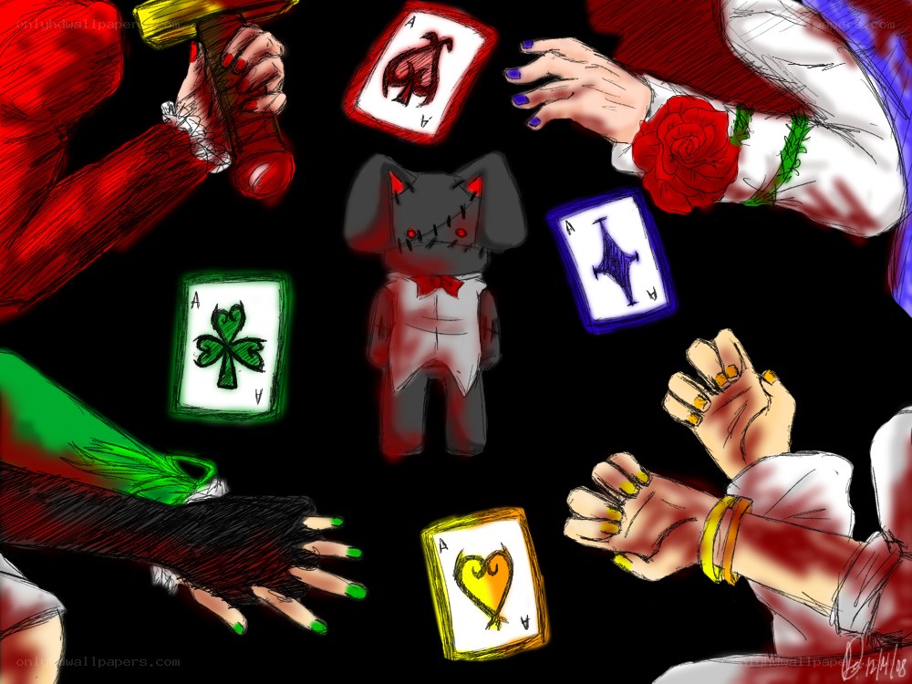 Card game with a doll