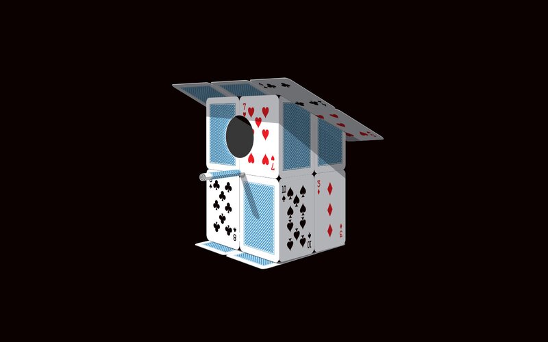 Card House Birdhouse