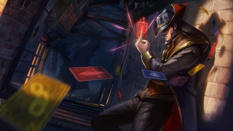 card mage in alley