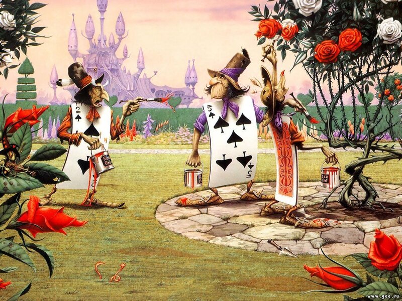 Card Soldiers Painting Roses