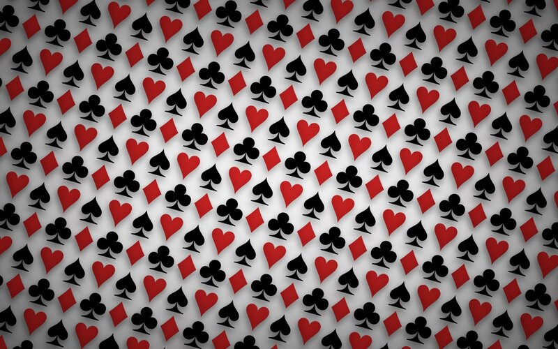 card suit pattern background