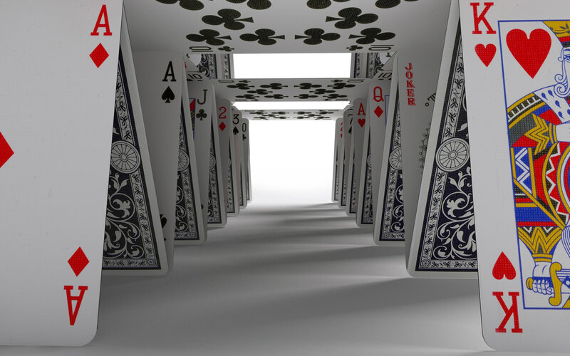 Card tunnel perspective