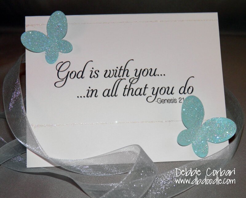 Card with Butterfly Decorations