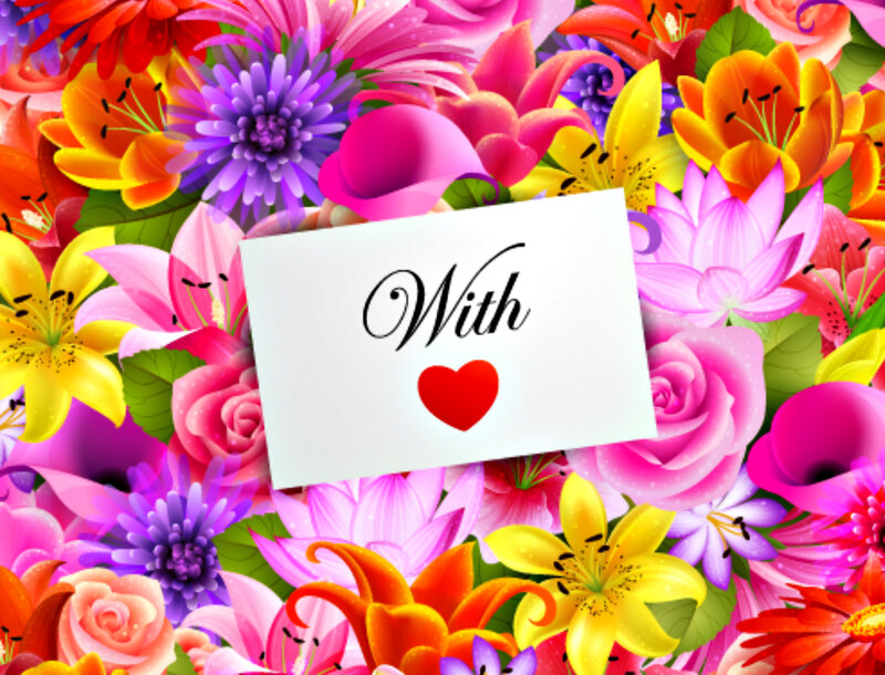 Card with Flowers