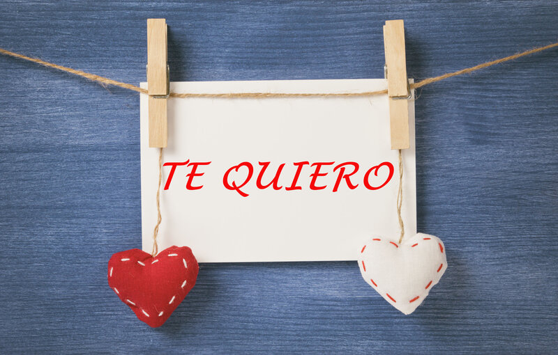 Card with Hearts on String