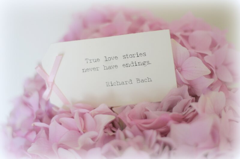 Card with Quote in Flowers