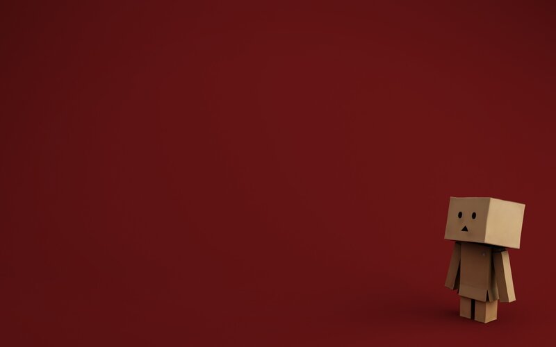 cardboard box character