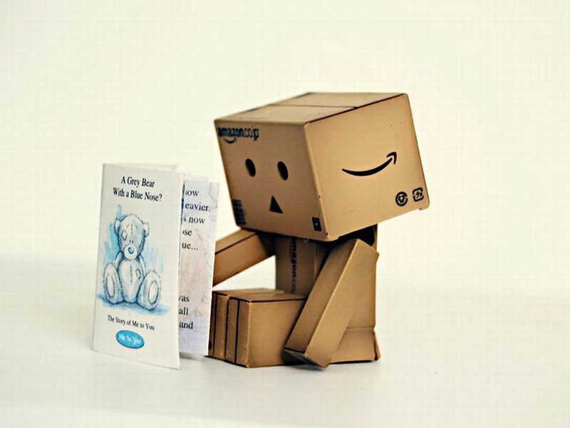 Cardboard Box Figure — Brown, Calm
