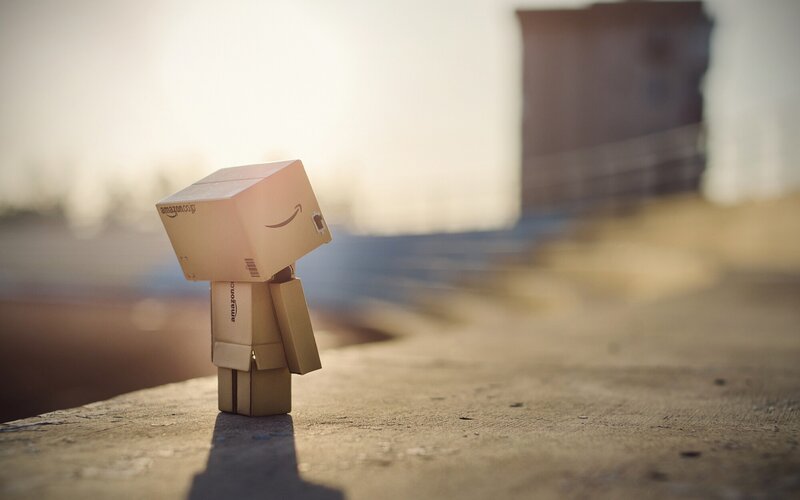 Cardboard Box Figure — Brown, Solitary