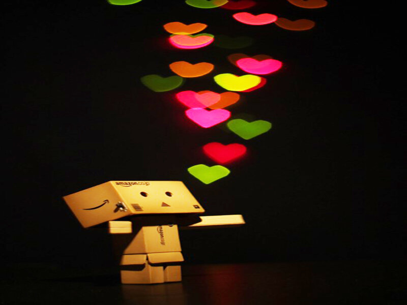 Cardboard Box Robot — Black
