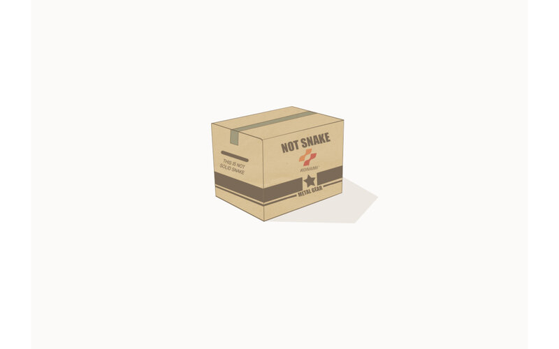 Cardboard Box with Text