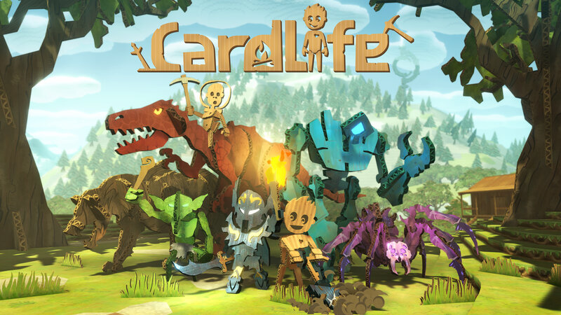 Cardboard Creatures in Forest