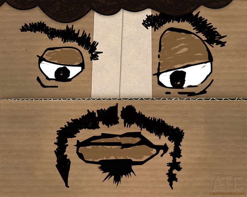 cardboard face art