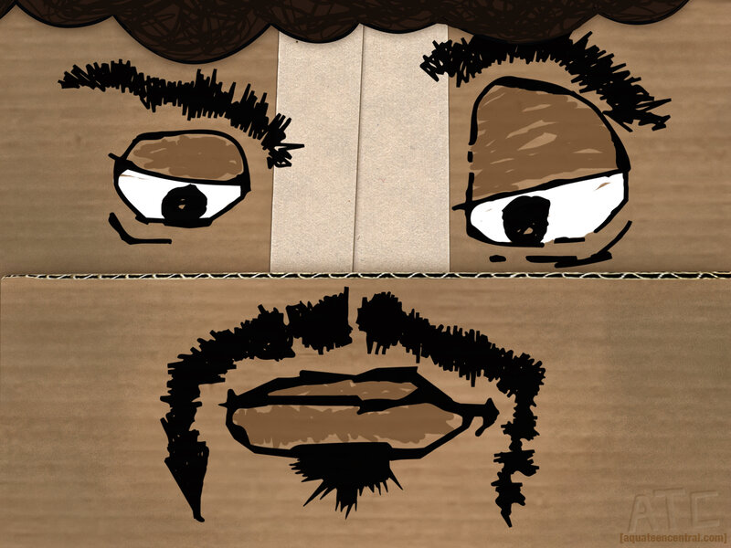 cardboard face art