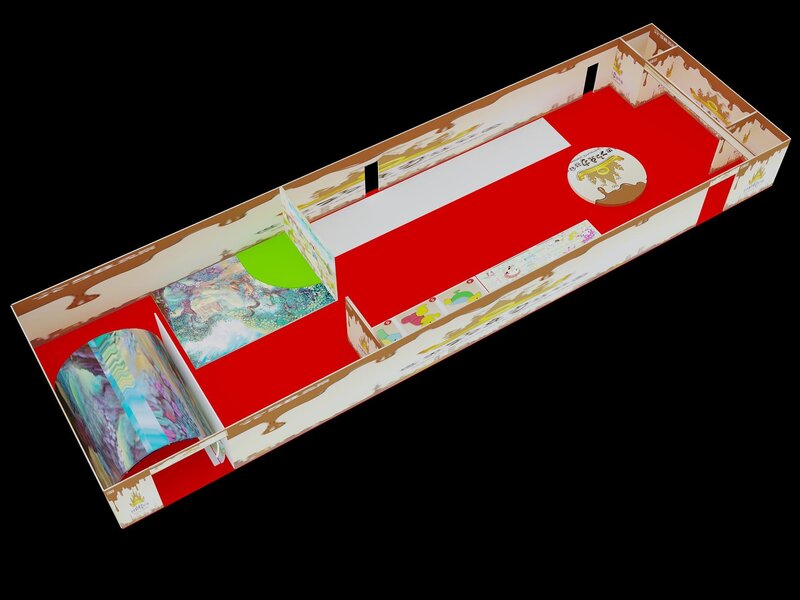 Cardboard Playset Model