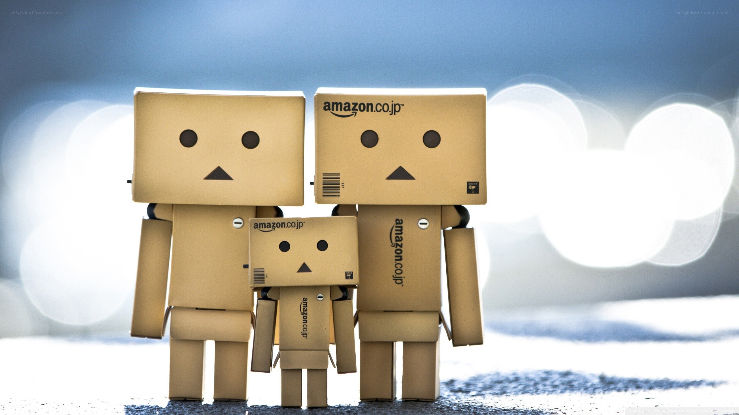 cardboard robot family