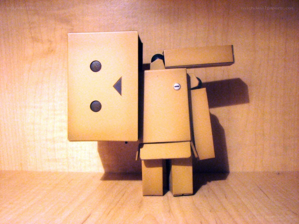 cardboard robot figure