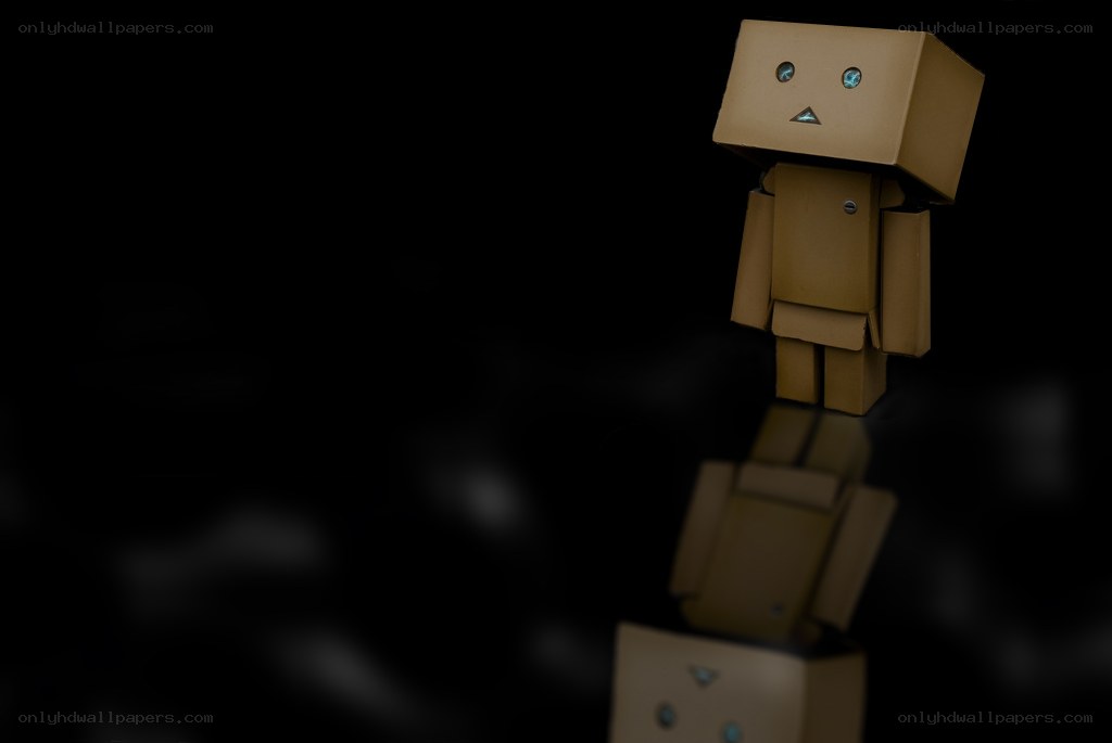 Cardboard robot figure