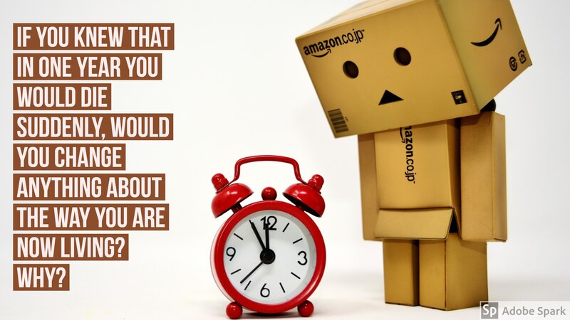 Cardboard Robot Figure — Brown, Contemplative