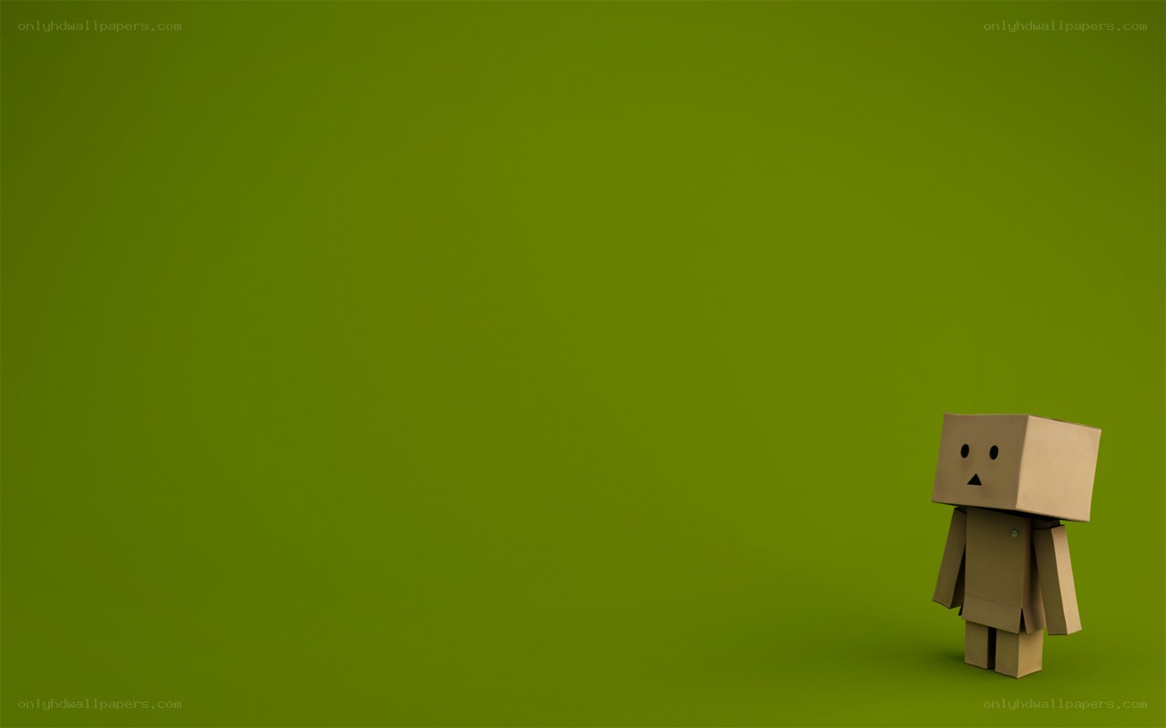 cardboard robot on green