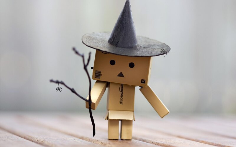 Cardboard Robot Witch