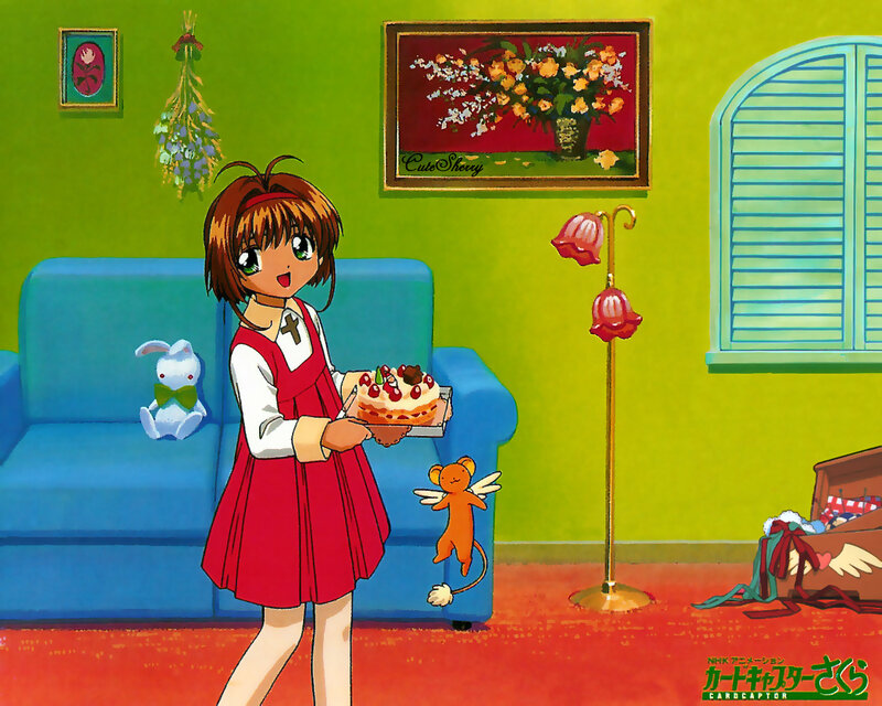 Cardcaptor Sakura with cake